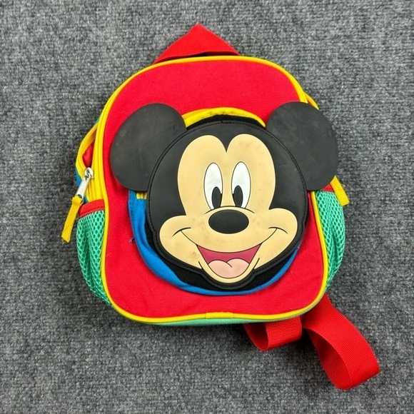 DISNEY MICKEY MOUSE Toddler Backpack Primary Colors One Size - Picture 1 of 10